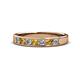 1 - Kathiryn 3.00 mm Citrine and Lab Grown Diamond 7 Stone Wedding Band 