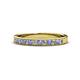 1 - Janice 2.00 mm Tanzanite and Lab Grown Diamond 13 Stone Wedding Band 