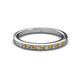 2 - Janice 1.70 mm Citrine and Lab Grown Diamond 13 Stone Wedding Band 