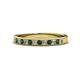 1 - Janice 2.00 mm Lab Created Alexandrite and Diamond 13 Stone Wedding Band 