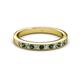 2 - Janice 2.00 mm Lab Created Alexandrite and Diamond 13 Stone Wedding Band 