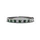 1 - Janice 2.00 mm Lab Created Alexandrite and Diamond 13 Stone Wedding Band 