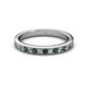 2 - Janice 2.00 mm Lab Created Alexandrite and Diamond 13 Stone Wedding Band 