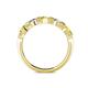 4 - Keva 3.40 mm Yellow Sapphire and Lab Grown Diamond 5 Stone Wedding Band 