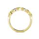 4 - Keva 3.40 mm Yellow Diamond and White Lab Grown Diamond 5 Stone Wedding Band 