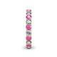 5 - Lucida 3.40 mm Pink Sapphire and Lab Grown Diamond Eternity Band 