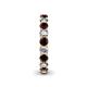 5 - Lucida 3.40 mm Red Garnet and Lab Grown Diamond Eternity Band 