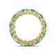 4 - Lucida 3.40 mm Emerald and Lab Grown Diamond Eternity Band 