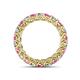 4 - Lucida 3.40 mm Pink Sapphire and Lab Grown Diamond Eternity Band 