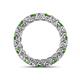 4 - Lucida 3.40 mm Green Garnet and Lab Grown Diamond Eternity Band 