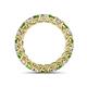 4 - Lucida 3.40 mm Green Garnet and Lab Grown Diamond Eternity Band 