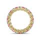 4 - Lucida 3.40 mm Pink Tourmaline and Lab Grown Diamond Eternity Band 