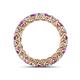 4 - Lucida 3.40 mm Amethyst and Lab Grown Diamond Eternity Band 