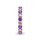 5 - Lucida 3.40 mm Amethyst and Lab Grown Diamond Eternity Band 