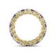 4 - Lucida 3.40 mm Iolite and Lab Grown Diamond Eternity Band 