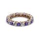 2 - Lucida 3.40 mm Iolite and Lab Grown Diamond Eternity Band 