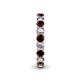 5 - Lucida 3.40 mm Red Garnet and Lab Grown Diamond Eternity Band 