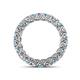 4 - Lucida 3.40 mm Aquamarine and Lab Grown Diamond Eternity Band 