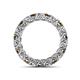 4 - Lucida 3.40 mm Smoky Quartz and Lab Grown Diamond Eternity Band 