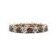 1 - Lucida 3.40 mm Smoky Quartz and Lab Grown Diamond Eternity Band 