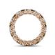 4 - Lucida 3.40 mm Smoky Quartz and Lab Grown Diamond Eternity Band 