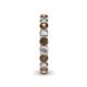 5 - Lucida 3.40 mm Smoky Quartz and Lab Grown Diamond Eternity Band 