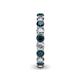 5 - Lucida 3.40 mm London Blue Topaz and Lab Grown Diamond Eternity Band 