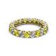 2 - Lucida 3.40 mm Yellow Diamond and White Lab Grown Diamond Eternity Band 