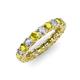 3 - Lucida 3.40 mm Yellow Diamond and White Lab Grown Diamond Eternity Band 