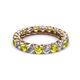 2 - Lucida 3.40 mm Yellow Diamond and White Lab Grown Diamond Eternity Band 