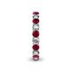 5 - Lucida 3.40 mm Ruby and Lab Grown Diamond Eternity Band 