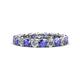 1 - Lucida 3.40 mm Tanzanite and Lab Grown Diamond Eternity Band 