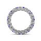 4 - Lucida 3.40 mm Tanzanite and Lab Grown Diamond Eternity Band 