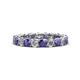 1 - Lucida 3.40 mm Iolite and Lab Grown Diamond Eternity Band 