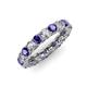 3 - Lucida 3.40 mm Iolite and Lab Grown Diamond Eternity Band 