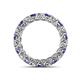 4 - Lucida 3.40 mm Iolite and Lab Grown Diamond Eternity Band 