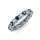 3 - Lucida 3.40 mm Blue Diamond and White Lab Grown Diamond Eternity Band 