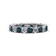 1 - Lucida 3.40 mm London Blue Topaz and Lab Grown Diamond Eternity Band 