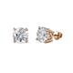 1 - Alina Round Diamond (5.50 mm) Solitaire Stud Earrings 