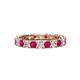 1 - Laida 3.00 mm Ruby and Lab Grown Diamond Eternity Band 