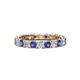 1 - Laida 3.00 mm Iolite and Lab Grown Diamond Eternity Band 