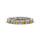 1 - Laida 3.00 mm Citrine and Lab Grown Diamond Eternity Band 