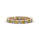 1 - Laida 3.00 mm Citrine and Lab Grown Diamond Eternity Band 