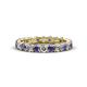 1 - Laida 3.00 mm Iolite and Lab Grown Diamond Eternity Band 