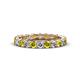 1 - Laida 3.00 mm Yellow Diamond and White Lab Grown Diamond Eternity Band 