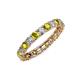 3 - Laida 3.00 mm Yellow Diamond and White Lab Grown Diamond Eternity Band 