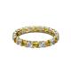 2 - Laida 3.00 mm Citrine and Lab Grown Diamond Eternity Band 