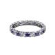 2 - Laida 3.00 mm Iolite and Lab Grown Diamond Eternity Band 