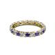 2 - Laida 3.00 mm Iolite and Lab Grown Diamond Eternity Band 