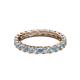 2 - Laida 3.00 mm Aquamarine and Lab Grown Diamond Eternity Band 